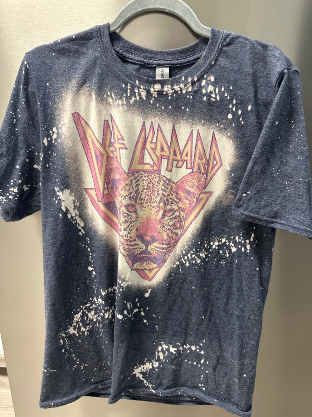 Graphic Tee - Blue Leopard Design